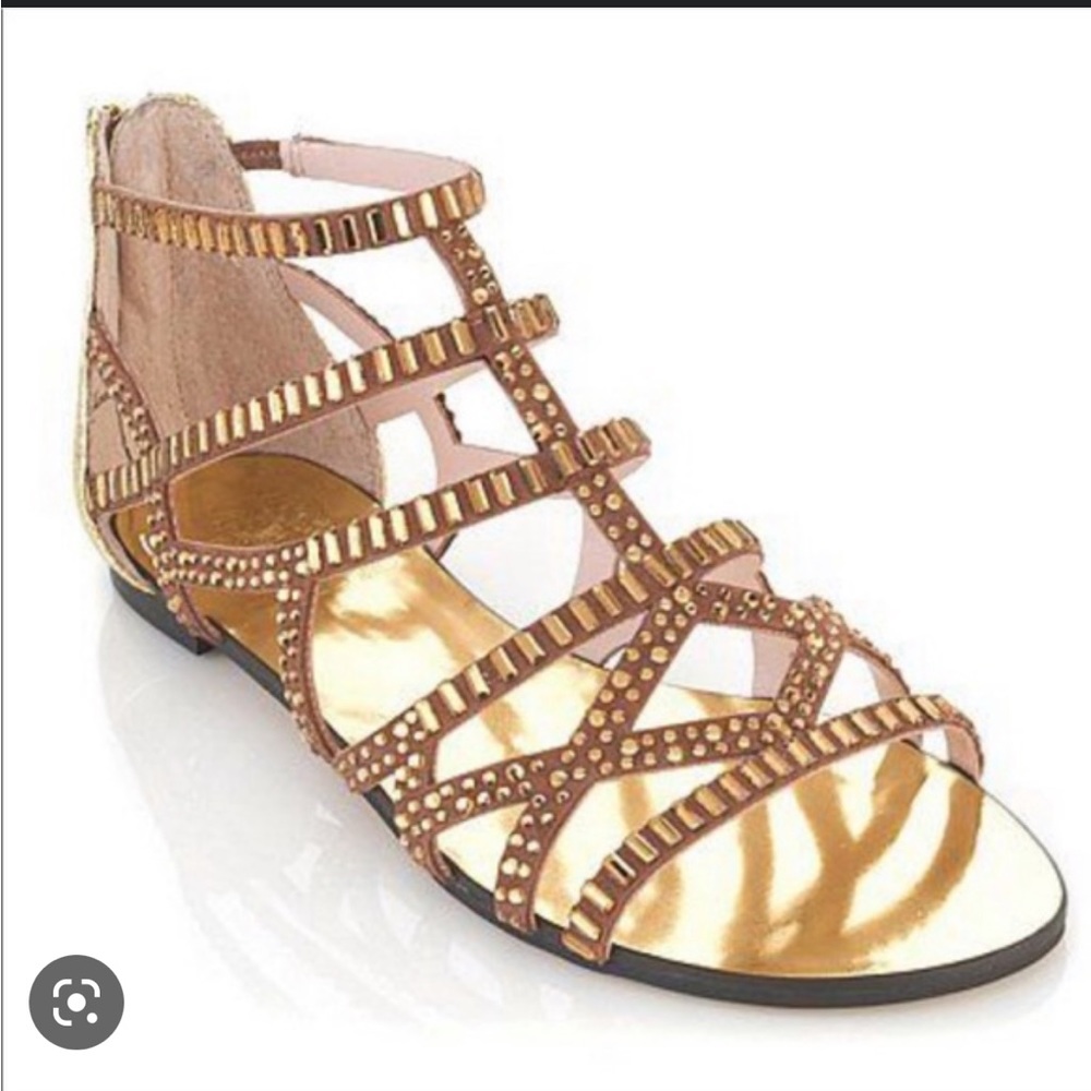 Vince Camuto Emera Gold Gladiator Sandals